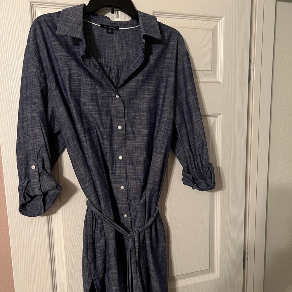 Denim shirt/dress from Tommy Hilfiger size 14 women.